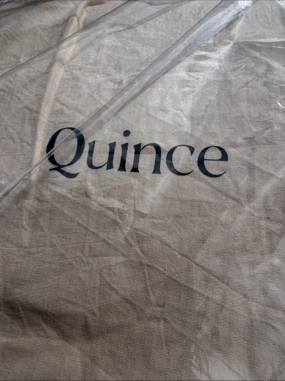 Quince Organic luxe Honeycomb Duvet Cover in Sand 791